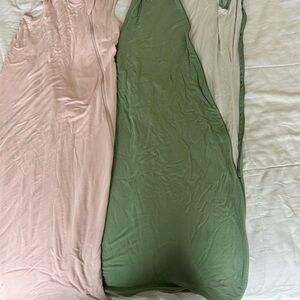 Quince baby and toddler Sleep Sacks - Pink and Green